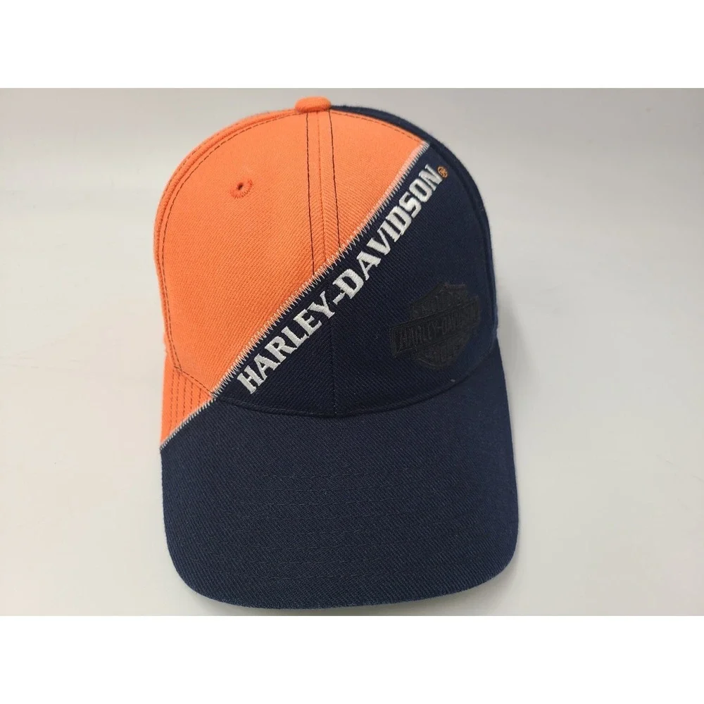 Vintage Harley Davidson Motorcycles American Needle Snapback Hat Cap Wool Blend